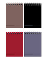 Блокнот формат А7, 40 листов BG "Моноколор. Classic", блок в клетку, на спирали , обложка мелованный картон, цвет ассорти