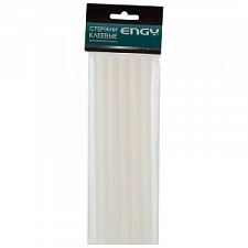 Стержни клеевые "TUNDRA", диаметр 11мм, длина 200мм, 6 шт в упаковке,  по ковролину и коже, цвет прозрачный