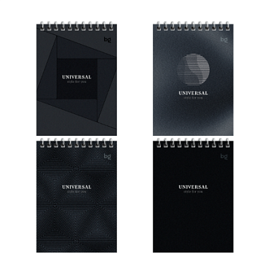 Блокнот формат А6, 40 листов BG "Монохром"" блок в клетку, на спирали, цвет ассорти