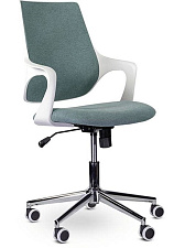 ОБНОВЛЕНИЕ КОЛЛЕКЦИИ. ГОРЯЩАЯ ЦЕНА! Кресло М-804 Ситро PL MT01-6. Обивка - ткань, цвет бирюзовый. Пластиковые белые подлокотники.  Хромированная крестовина. Механизм Топ-ган. Нагрузка до 120 кг.