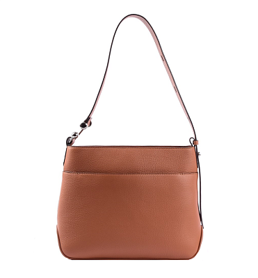Сумка женская из натуральной кожи MATTIOLI 118-23C, размер 35x26x9 см, цвет коричневый