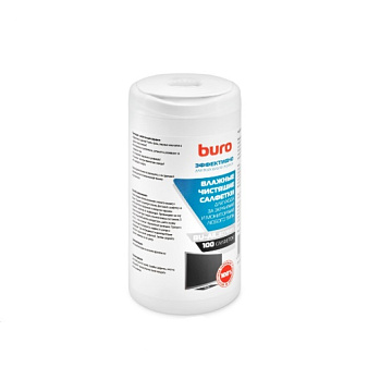 Салфетки влажные "Buro BU-All_screen" 100 шт в тубе для LCD, TFT- мониторов 