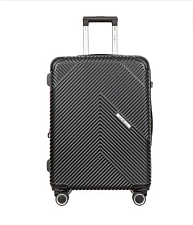 Чемодан-тележка Gianni Conti АТ201-24 black, материал пластик, размеры 66x47x26 см, цвет черный