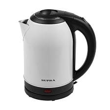 Чайник металл Supra KES-2003N, объём 2л, мощность 1500 Вт, цвет серебристый, ручка не нагревается.