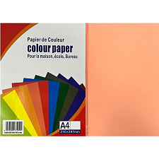 Бумага COLOR Paper формат А-4, плотность 160 г/м2, 100 листов, неон, цвет розовый