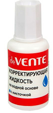 Корректирующая жидкость (штрих) deVENTE "Штрих", объем 20 мл, на водной основе, с кистью