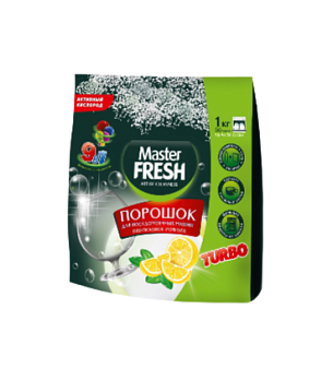 Средство для посудомоечной машины порошок "Master FRESH" 1 кг ассорти