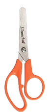 Ножницы 125мм детские Silwerhof Create, пластиковые ручки, ассиметричные