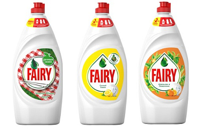 Средство для мытья  посуды "FAIRY" 900 мл, флакон с крышкой флип-топ