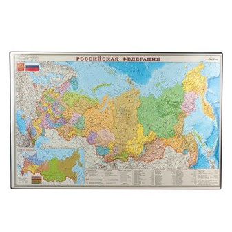 Коврик для письма 38х59 "Карта РФ"  арт.2129Р