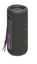 Портативная аудиоколонка KAIGO (КАЙГО), 30Вт, Bluetooth, micro SD, кабель AUX Jack 3,5 мм, подстветка, цвет черный
