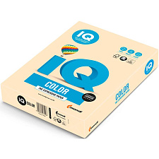 Бумага IQ COLOR формат А-4, плотность 80 г/м2, 100 листов, цвет кремовый Пастель CR20