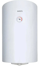 Водонагреватель накопительный, электрический OASIS SV-50, объём 50л., настенное крепление, механическое управление мощность 1600Вт., максимальная температура, 75 °С, минимальная температура, 35 °С. Размер: 38x72,3x38 см.(ШхВхГ)