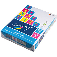 Бумага Color Copy А-3, плотность 90 г/м2, яркость, белизна 160%, яркость 164% CIE, 500 листов, каландрированная.