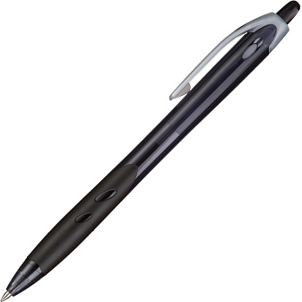 Ручка шариковая автоматическая Pilot BPRG REXGRIP BPRG-10R, масляный черный стержень, 0,7 мм, манжета, корпус черный