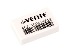 Ластик deVENTE Box прямоугольный, из синтетического каучука, 30х20х7мм, белый