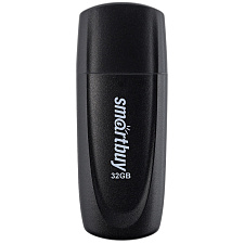 Флеш-носитель  32Gb USB2.0 SmartBuy "Scout", черный,  предназначен для хранения и переноса цифровых данных. 