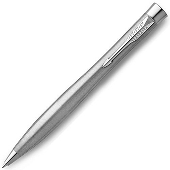 Ручка PARKER Urban Core K314  Metro Metallic CT M  стержень синий, корпус: лак, латунь, нержавеющая сталь, хром, поворотный механизм, в подарочной упаковке