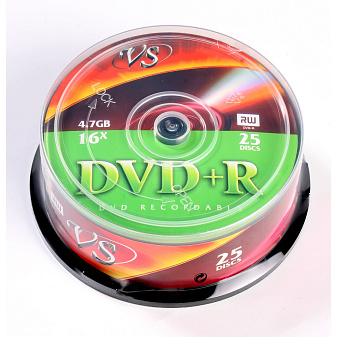 Диск DVD+R  50шт/уп, VS Cake Box, 4.7ГБ, 16х