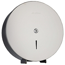 Держатель для туалетной бумаги система Т1 до 500 м  KSITEX TH-5822 SWN, Нержавеющая сталь, блестящий хром, замок. окно. 