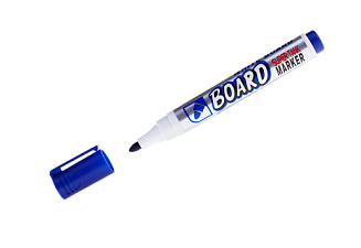 Маркер для белых досок Crown "Multi Board" синий, пулевидный, до 3мм  

