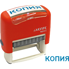 Штамп 9011T deVENTE со стандартным словом "КОПИЯ" красный 38х14мм (сменная подушка 7/9011)