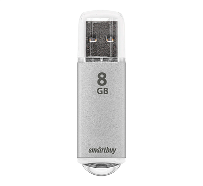 Флеш-носитель SmartBuy V-Cut 8Gb, оснащённым USB-портом, цвет серебристый, корпус металл