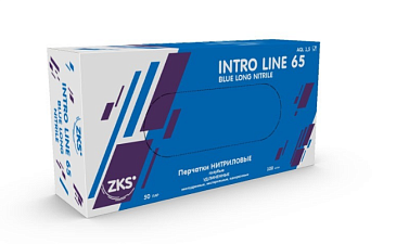 Перчатки нитриловые 50 пар/100 шт S (7) / Intro blue long/Line 65 long неопудренные голубые. предназначаны для работы в пищевой и хозяйственной отрасли. Вес пары - 13 г.