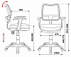  Кресло детское СН-797 WAXSN/BL/TW-10 Сиденье - ткань. Спинка - сетка. Цвет синий. Узкое сиденье. Белый пластик. Пластиковая белая крестовина. Механизм Пиастра. Нагрузка до 100 кг.