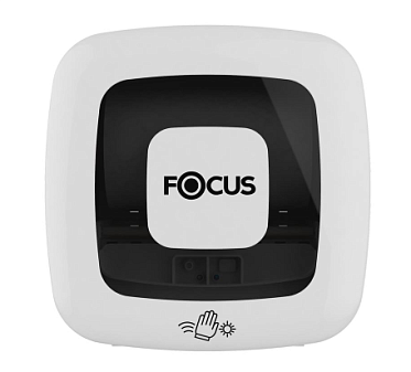 Диспенсер полотенцедержатель для рулонных полотенец Focus, сенсорный, пластиковый, размеры: 326x330x222 мм, цвет белый