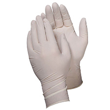Перчатки латексные 50 пар/100 шт XL (10) / DELTAGRIP Gevea  неопудренные, белые, текстурированные, вес пары -12 г