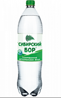 Вода арт. Сибирский бор 0,5л газированная 12 шт/уп.