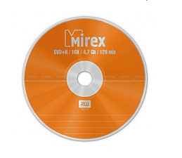Диск DVD+R  50шт/уп, Mirex, 4.7ГБ, 16х
