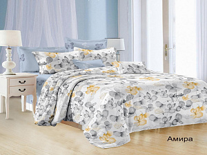 Комплект постельного белья 2-спальный Микросатин Satin Collection "Амира" Простыня 180х215 см, пододеяльник 175х215 см, наволочка 70х70 см - 2 шт