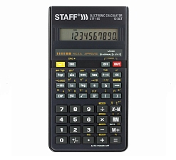 Калькулятор научн STAFF 10 разр. STF-165 143х78х13 мм, для ЕГЭ по Физике,Химии и Географии, черный