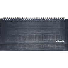 Планинг 2027 Attomex. Lancaster 128 стр, балакрон, размер 294х142мм, на спирали, цвет синий