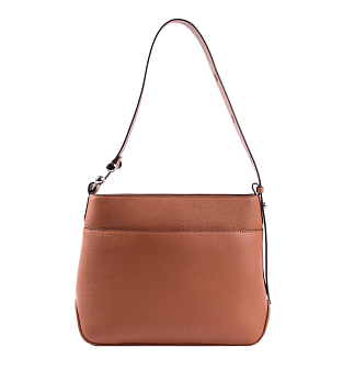 Сумка женская из натуральной кожи MATTIOLI 118-23C, размер 35x26x9 см, цвет коричневый