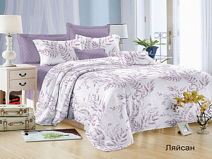 Комплект постельного белья 1,5-спальный Микросатин Satin Collection "Ляйсан" Простыня 145х215 см, пододеяльник 143х215 см, наволочка 70х70 см- 2шт
