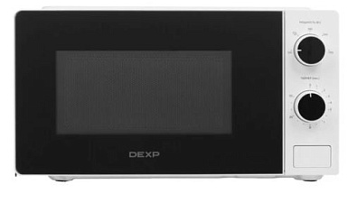Микроволновая печь DEXP DMW-20M700W, 20л, мощность 700Вт, механическое управление, цвет белый