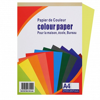 Бумага COLOR Paper формат А-4, плотность 80 г/м2, 100 листов, желтый интенсив ,неон