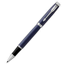 Роллер PARKER IM Metal Core T-221 Blue CT F цвет- синий, корпус латунь/лак/зеркальный хром, стержень черный, в подарочной упаковке