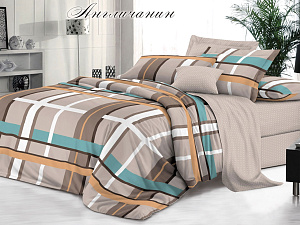 Комплект постельного белья 2-спальный Бязь Bella Vita Luxe "Англичанин"  Простыня 180х215 см, пододеяльник 175х215 см, наволочка 70х70 см - 2шт