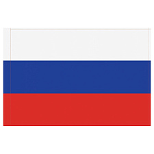 Флаг Российской Федерации, 130х90 см, флажная сетка, печать на пробив. Крепление глухой карман 6см + снизу завязки