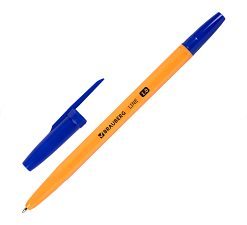 Ручка шариковая BRAUBERG "ORANGE Line", синий стержень, 1,0 мм, корпус оранжевый