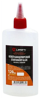 Клей Lamark силикатный жидкий, пластик, флакон с дозатором, 120 мл/175 гр