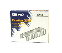 Скобы для степлера №23/8 "KW-Trio", 1000 шт/упак