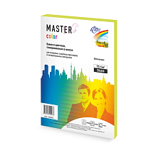 Бумага "Master Color" формат А-4, плотность 80 г/м2, 50 листов, цвет желтый неон