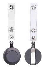 Держатель петелька  для бейджа Deli 8309GREY 80см, , клип, цвет серый