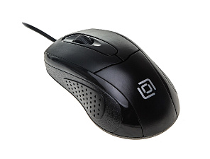 Мышь проводная Oklick 305M оптическая (1000dpi) USB (2but), 3 кнопки, длина провода 1,6м, размер 55х35х118мм, цвет черный