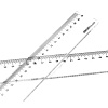 Линейка 50 см пластиковая, прозрачная, Deli арт.Е6250